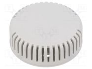 Enclosure: for alarms; Z: 20.3mm; ABS; grey; vented; Series: 1551V HAMMOND