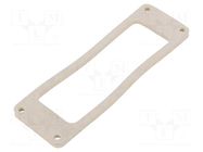 Gasket; Han® M; zinc alloy; Gasket: FPM; Colour: black; -40÷125°C HARTING