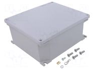 Enclosure: multipurpose; X: 168mm; Y: 192mm; Z: 80mm; aluminium; grey ILME