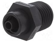 Adapter; black; Luer Lock; for dispensing cartridges FISNAR