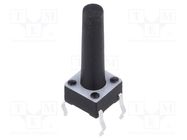 Microswitch TACT; SPST-NO; Pos: 2; 0.05A/12VDC; THT; 1.57N; 6x6x4mm E-SWITCH