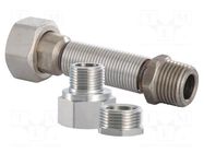 Clamp threaded connection; Ext.thread: G 3/8"; 93÷143mm HUMMEL