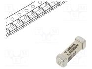 Fuse: fuse; time-lag; 100mA; 250VAC; 125VDC; SMD; ceramic; 3x10.1mm 