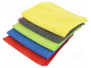 Cleaning cloth: cloth; microfiber; 5pcs; 300x300mm; cleaning; dry AG TERMOPASTY