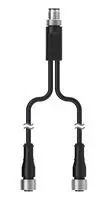 SENSOR SPLITTER, M12, 4P PLUG-RCPT