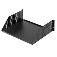 RACK SHELF, 4U, STEEL, BLACK