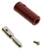 BANANA PLUG, 15A, STUD, RED