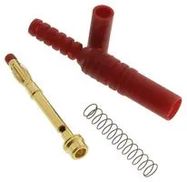 BANANA PLUG, STUD, RED