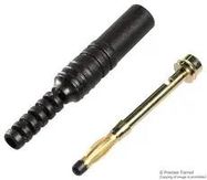 BANANA PLUG, STUD, BLACK