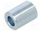 Spacer sleeve; 8mm; cylindrical; steel; zinc; Out.diam: 6mm DREMEC