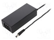 Power supply: switched-mode; 12VDC; 5A; Out: 5,5/2,5; 60W; -5÷40°C ESPE