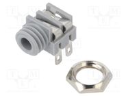 Connector: Jack 3,5mm; socket; female; mono; ways: 2; angled 90° CLIFF