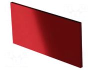 Front panel; for enclosures; Panel colour: semi-transparent red ITALTRONIC