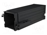 Enclosure: enclosure base; X: 48mm; Y: 48mm; Z: 124mm; PPO; black ITALTRONIC