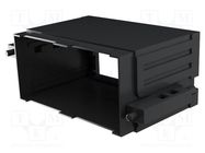 Enclosure: enclosure base; X: 96mm; Y: 48mm; Z: 57mm; PPO; black ITALTRONIC