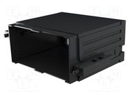 Enclosure: enclosure base; X: 96mm; Y: 48mm; Z: 75mm; PPO; black ITALTRONIC