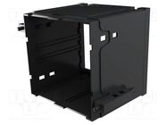 Enclosure: enclosure base; X: 96mm; Y: 96mm; Z: 75mm; PPO; black ITALTRONIC