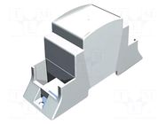 Enclosure: for DIN rail mounting; Y: 110mm; X: 36.3mm; Z: 62mm; grey ITALTRONIC