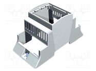 Enclosure: for DIN rail mounting; Y: 110mm; X: 53.5mm; Z: 62mm; grey ITALTRONIC
