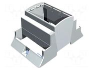 Enclosure: for DIN rail mounting; Y: 110mm; X: 71.3mm; Z: 62mm; grey ITALTRONIC