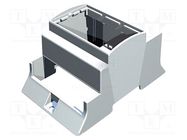 Enclosure: for DIN rail mounting; Y: 110mm; X: 71.3mm; Z: 62mm; grey ITALTRONIC