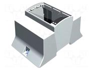 Enclosure: for DIN rail mounting; Y: 110mm; X: 71.3mm; Z: 62mm; grey ITALTRONIC