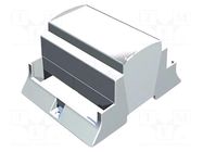 Enclosure: for DIN rail mounting; Y: 110mm; X: 87.8mm; Z: 62mm; grey ITALTRONIC