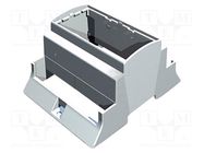 Enclosure: for DIN rail mounting; Y: 110mm; X: 87.8mm; Z: 62mm; grey ITALTRONIC