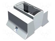 Enclosure: for DIN rail mounting; Y: 110mm; X: 87.8mm; Z: 62mm; grey ITALTRONIC