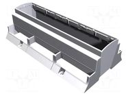 Enclosure: for DIN rail mounting; Y: 110mm; X: 213mm; Z: 62mm; grey ITALTRONIC