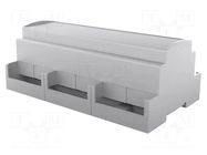 Enclosure: for DIN rail mounting; Y: 91mm; X: 160.2mm; Z: 62mm; grey ITALTRONIC