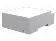 Enclosure: for DIN rail mounting; Y: 90mm; X: 71.1mm; Z: 32mm; grey ITALTRONIC