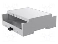 Enclosure: for DIN rail mounting; Y: 90mm; X: 87.7mm; Z: 32mm; grey ITALTRONIC