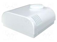 Enclosure: wall mounting; X: 80mm; Y: 80mm; Z: 33.3mm; ABS; white ITALTRONIC