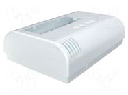 Enclosure: wall mounting; X: 80mm; Y: 120mm; Z: 33.2mm; ABS; white ITALTRONIC