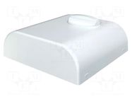 Enclosure: wall mounting; X: 80mm; Y: 80mm; Z: 25mm; ABS; white ITALTRONIC