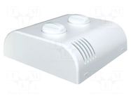 Enclosure: wall mounting; X: 80mm; Y: 80mm; Z: 25mm; ABS; white ITALTRONIC