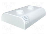 Enclosure: wall mounting; X: 80mm; Y: 120mm; Z: 25mm; ABS; white ITALTRONIC