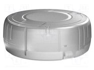 Enclosure: for alarms; Z: 40mm; ABS; semi-transparent; Ø: 95mm 