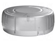 Enclosure: for alarms; Z: 40mm; ABS; semi-transparent; Ø: 95mm ITALTRONIC