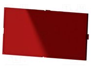 Front panel; with quick-release chuck; semi-transparent red ITALTRONIC