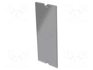 Internal panel; 37.5 Railbox Compact Vertical; transparent ITALTRONIC