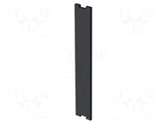 Internal panel; 17.5 Railbox Compact Vertical; dark grey ITALTRONIC