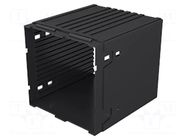 Enclosure: enclosure base; X: 96mm; Y: 96mm; Z: 75mm; PPO; black ITALTRONIC