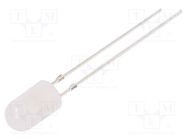 LED; 5mm; white warm; 500÷750mcd; 30°; Front: convex; 2.8÷3.6VDC OPTOSUPPLY