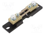 Current shunt; 160A; Class: 0.2; 60mV; for DIN rail mounting LUMEL