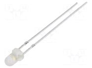 LED; 3mm; white warm; 8400÷10000mcd; 30°; Front: convex; 2.7÷3.4VDC OPTOSUPPLY