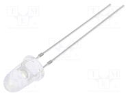 LED; 5mm; white cold; 72000÷80000mcd; 8°; Front: convex; 2.9÷3.6VDC OPTOSUPPLY