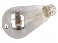 LED lamp; smoky; E27; 230VAC; 100lm; P: 2.3W; 1800K; CRImin: 80 PHILIPS