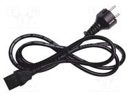 Connection cable; black; Plug: EU; KEW6010A,KEW6010B,KEW6011A KYORITSU